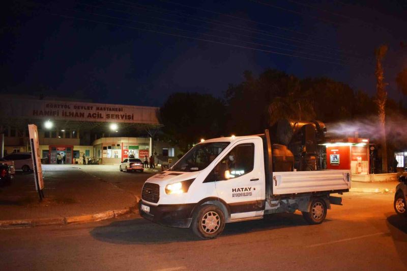 DÖRTYOL’DA DÖRT KOLDAN İLAÇLAMA