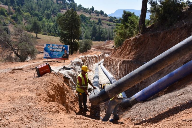 MESKİ, Gülek Mahallesi İçmesuyu Çalışmasına Devam Ediyor