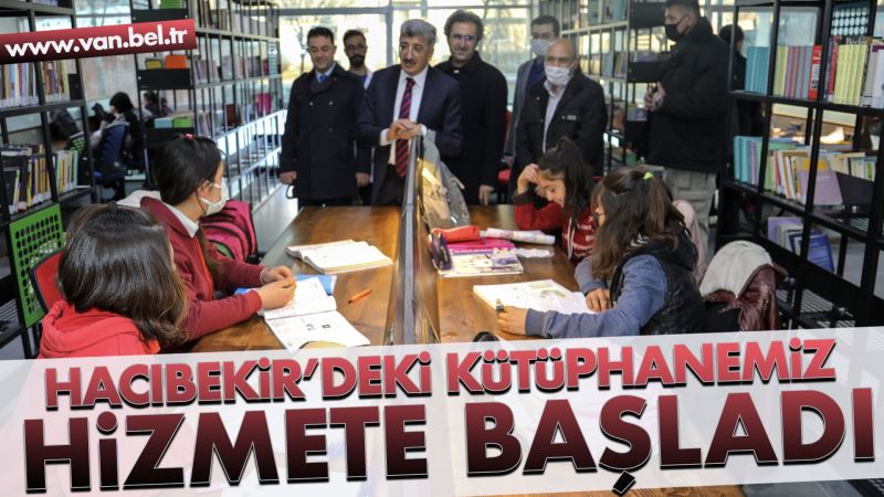 HACIBEKİR MAHALLESİNDEKİ KÜTÜPHANEMİZ HİZMETE BAŞLADI