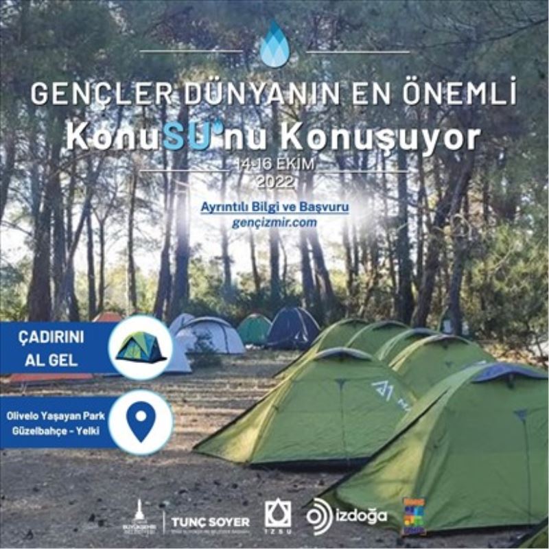 Genç kampçılar Olivelo’da su için buluşacak