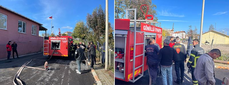 Büyükşehir’in gönüllü itfaiyecileri hazır kıta