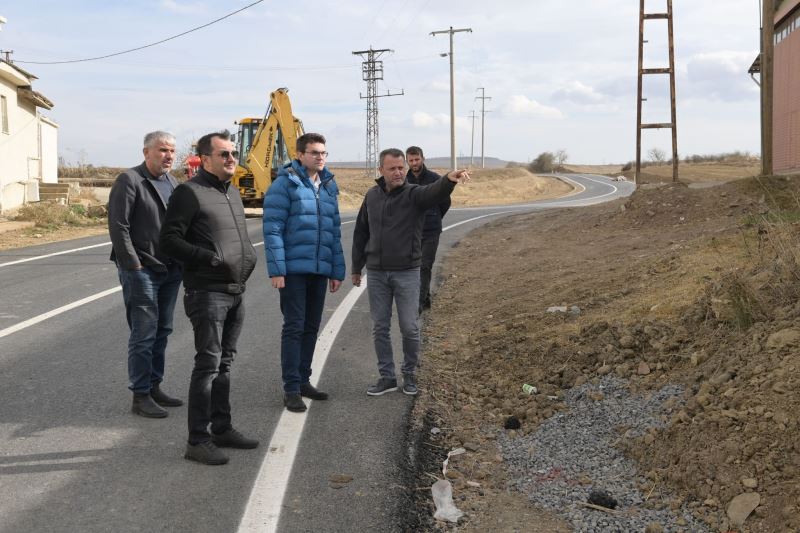 İnecik Mahallesi Çevreyolu çalışmaları sürüyor