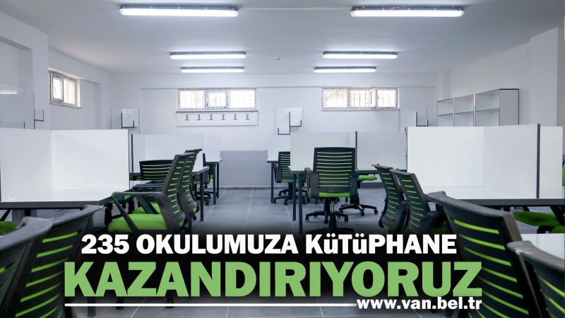 BÜYÜKŞEHİR BELEDİYEMİZ 235 OKULA KÜTÜPHANE KAZANDIRIYOR