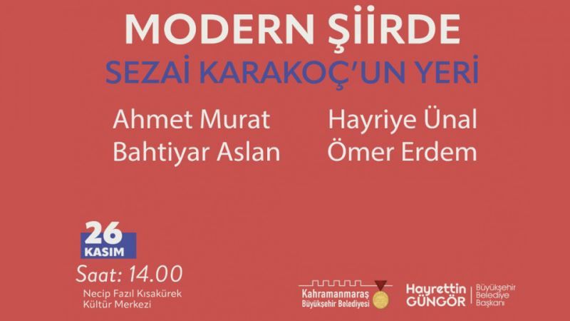 Usta Kalemler Sezai Karakoç’u Anlatacak