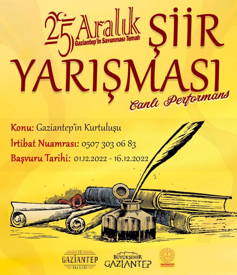 BÜYÜKŞEHİR, GAZİANTEP’İN KURTULUŞUNUN 101. YIL DÖNÜMÜ NEDENİYLE YARIŞMALAR DÜZENLİYOR