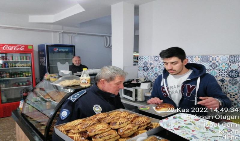 Zabıta fırın ve pastaneleri denetledi