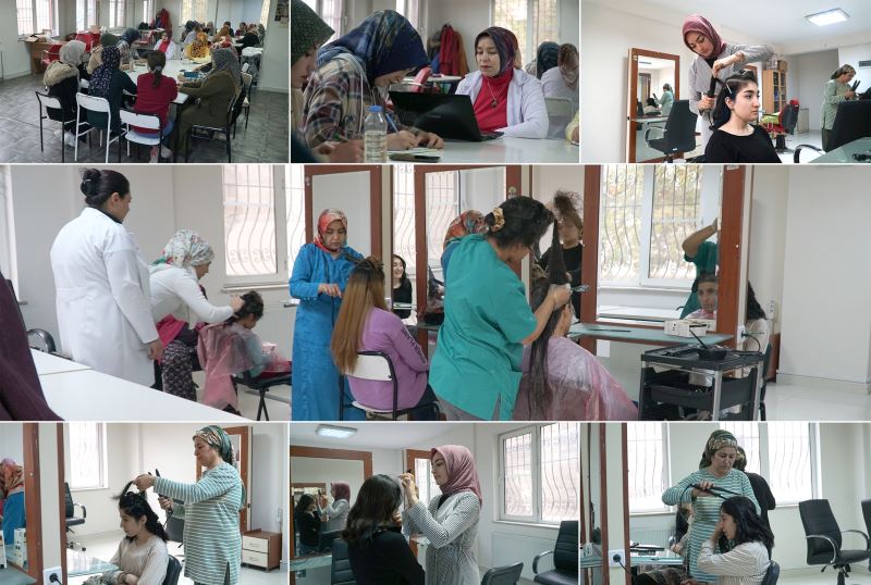 KUAFÖRLÜK VE CİLT BAKIM KURSUNA YOĞUN İLGİ