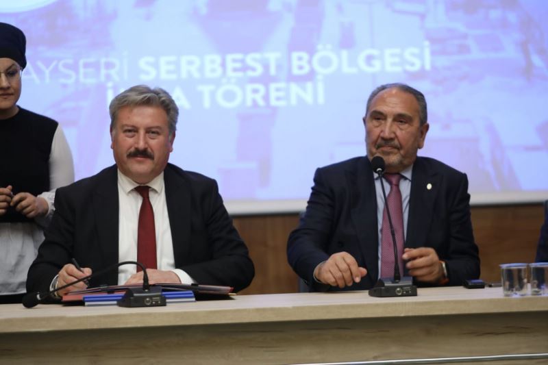 KAYSERİ İÇİN SON DERECE ÖNEMLİ OLAN VAGON ÜRETİMİ İÇİN ERCİYAS HOLDİNG İLE KAYSERİ SERBEST BÖLGE ARASINDA İLK İMZALAR ATILDI