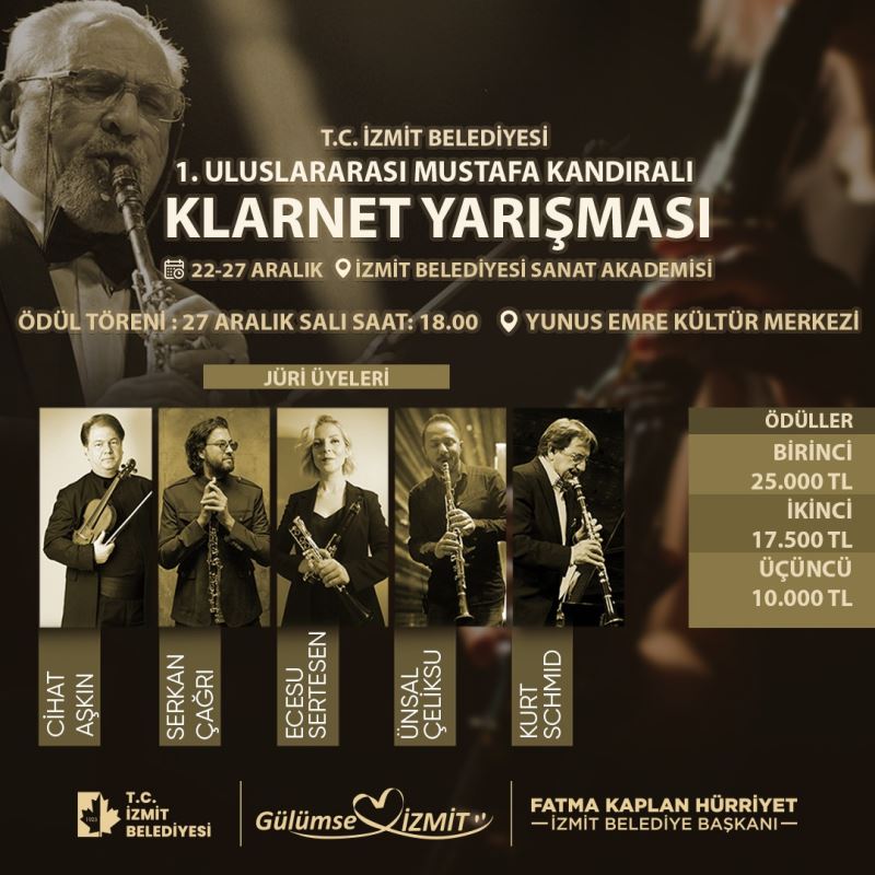 MUSTAFA KANDIRALI KLARNET YARIŞMASI BAŞLIYOR!