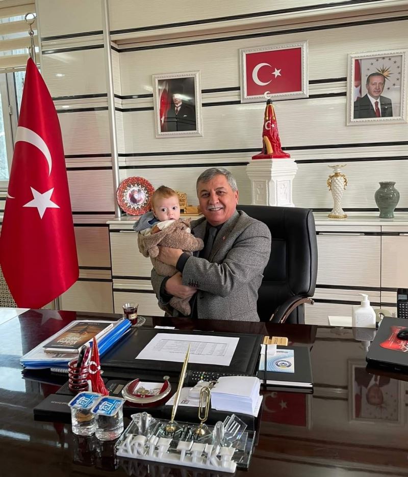 Bu gün Belediyemizi, Eren Alp bebek ziyaret etti.