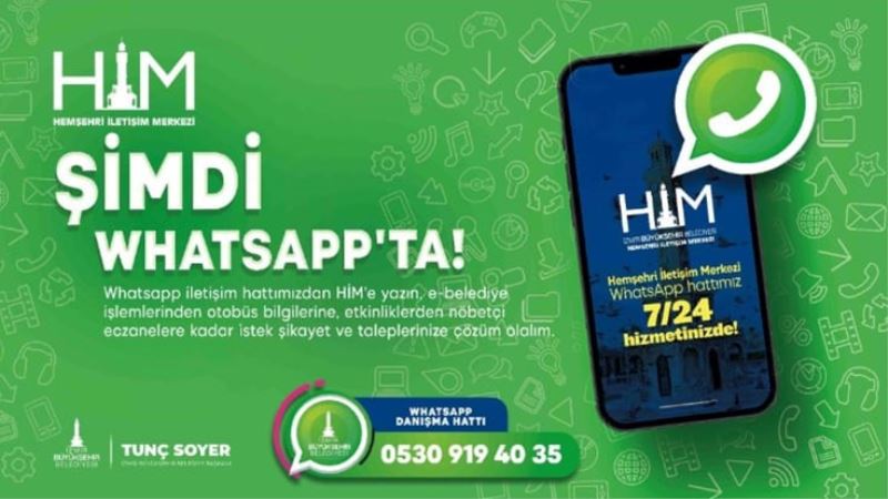 İzmir Büyükşehir Belediyesi artık WhatsApp’ta