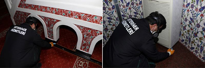 Büyükşehir ibadethaneleri ilaçlıyor