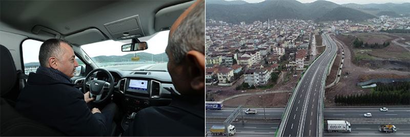 Başkan Büyükakın, İlimtepe 1. etabı kendi kullandığı araçla test etti