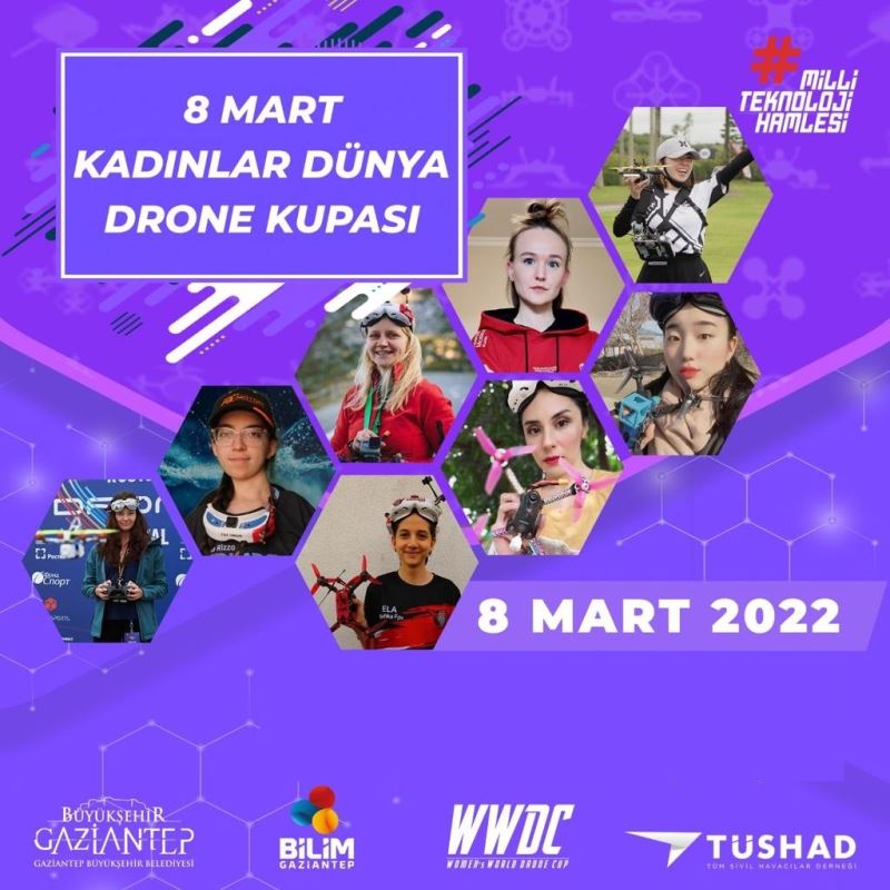 DÜNYANIN EN HIZLI KADIN PİLOTLARI GAZİANTEP’TE ’WOMEN’S WORLD DRONECUP