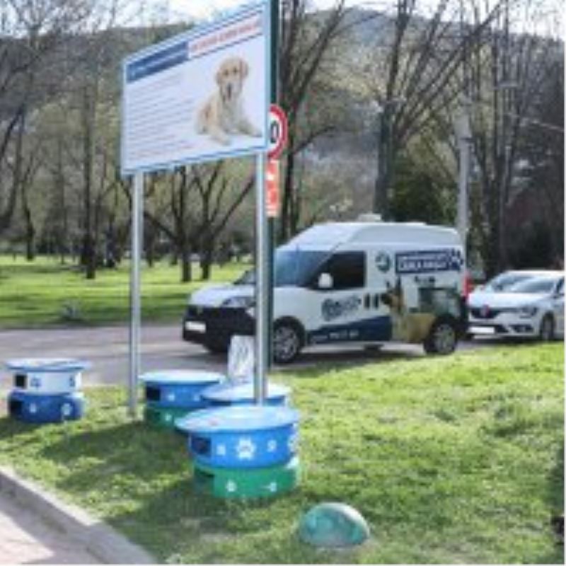 Eski lastikler kedilere ev oldu