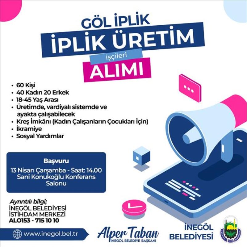 İplik Üretim Firması 60 Personel Alacak