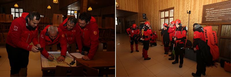 İtfaiyenin kış tatbikatı gerçeği aratmadı