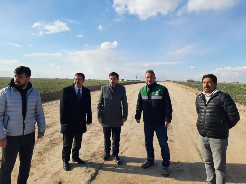 KARATAY BELEDİYESİ OBRUK VE SÜRÜÇ MAHALLELERİ ARASINDAKİ YOLU GENİŞLETİYOR