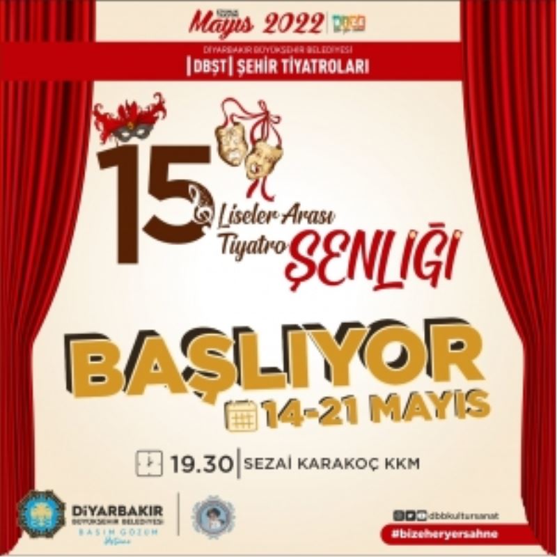 “15. Liselerarası Tiyatro Şenliği” başlıyor
