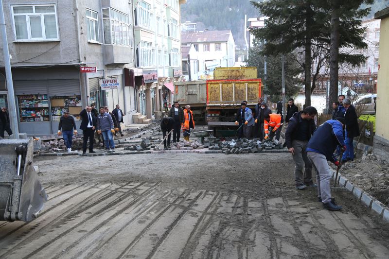 Şavşat Belediyesi, Üst Yapı Çalışmalarına Hızla Devam Ediyor