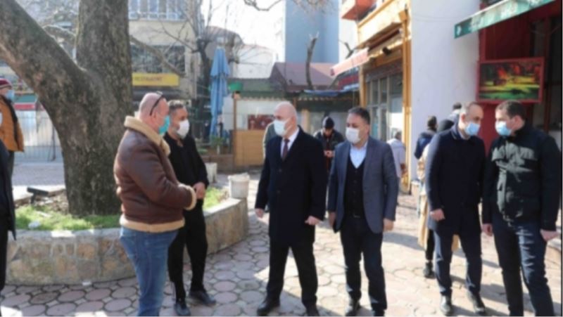 BAŞKAN MUZAFFER BIYIK, ESNAFI ZİYARET EDEREK PROJE HAKKINDA BİLGİ VERDİ