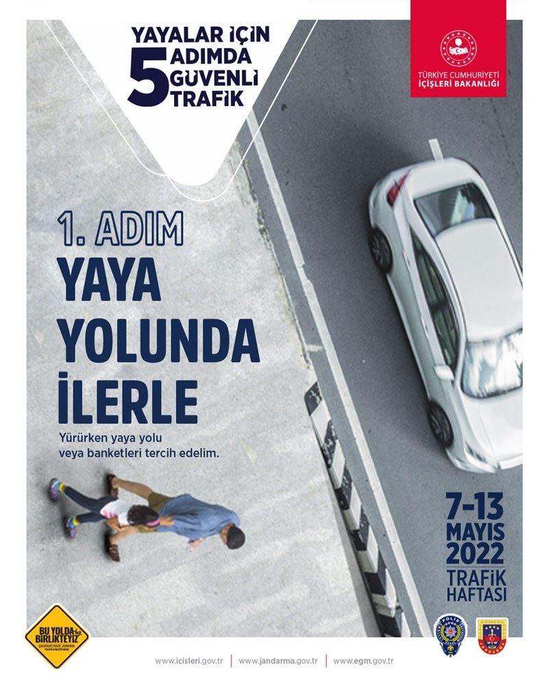 7-13 Mayıs Trafik Haftası Dolayısıyla 81 İl Valiliğine Genelge Gönderildi