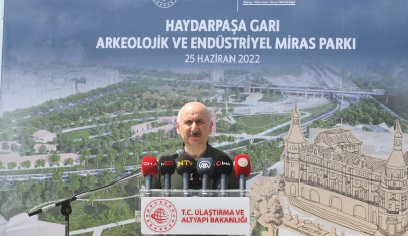 ULAŞTIRMA VE ALTYAPI BAKANI KARAİSMAİLOĞLU: HAYDARPAŞA’DA PERONLAR VE PERON HATLARI BÖLGESİNDE ARKEOLOJİK KAZILAR % 95 TAMAMLANDI