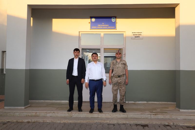 Kaymakam / Belediye Başkan V. Mehmet Tunç, Kurumcu Jandarma Karakol Komutanlığını Ziyaret Etti.