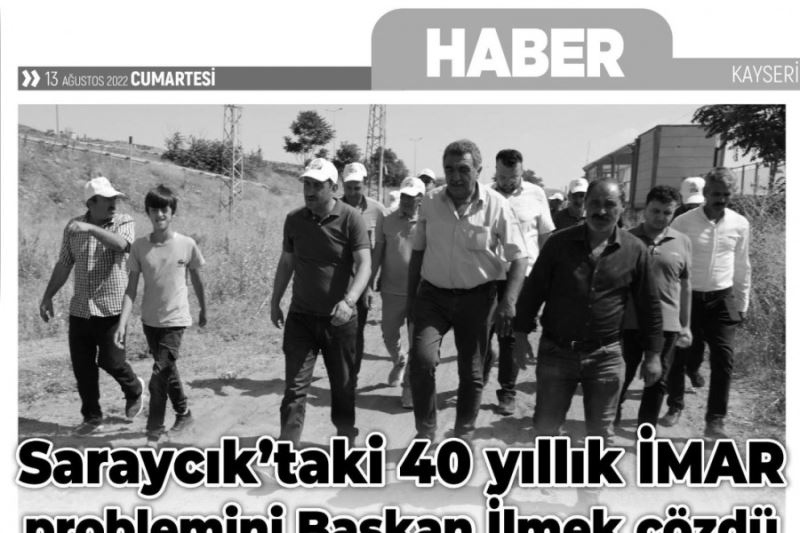 MANŞETLERDEYİZ.... YAPARSA İLMEK BAŞKAN YAPAR