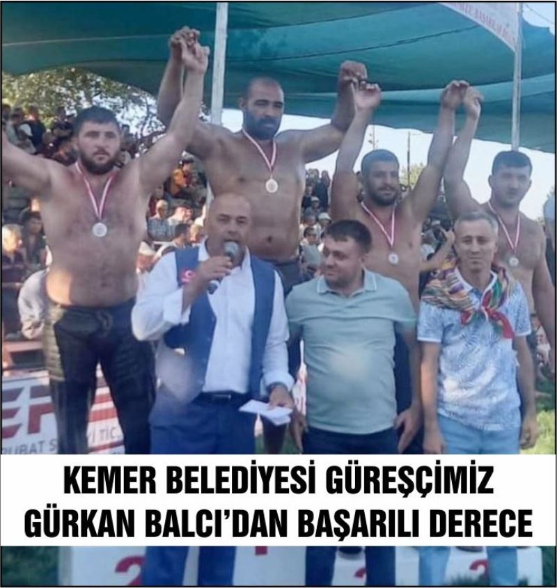 KEMER BELEDİYE GÜREŞÇİSİ BALCI, KEMER’E MADALYA İLE DÖNDÜ