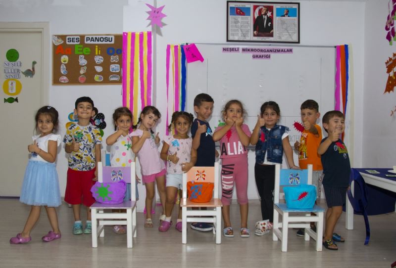 Mersin Büyükşehir’in Münir Özkul Çocuk Gelişim Merkezi’nde Minikler Mikroorganizmaları Öğrendi