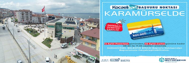 Karamürsel’e geçici seyahat kart ofisi açılıyor