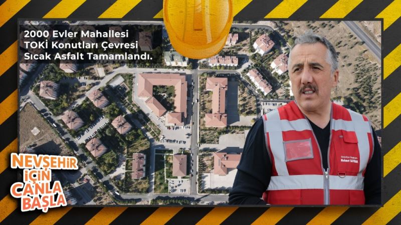 2000 Evler Mahallesi Toki Konutlarında Sıcak Asfalt Çalışması Tamamlandı