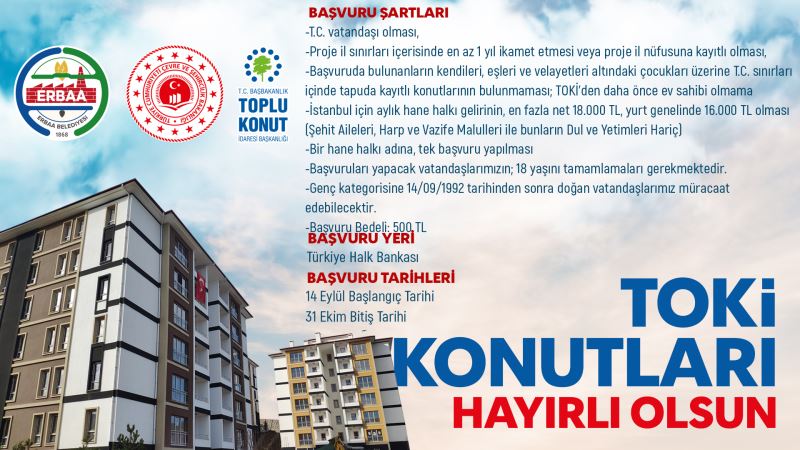 300 ADET KONUT ERBAA