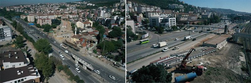 Kuruçeşme Tramvay Hattı’nda  çelik kirişler montaja hazırlanıyor