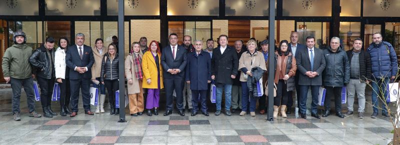 BAŞKANIMIZ GAZETECİLERİ YEMEKTE AĞIRLADI