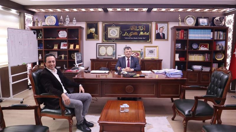 İş Bankası Şube Müdüründen Belediye Başkanımız Serkan Koyuncu’ya Ziyaret