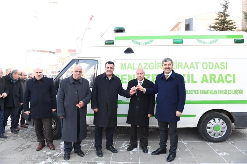 MALAZGİRT ZİRAAT ODASINA CENAZE NAKİL ARACI TAHSİS EDİLDİ