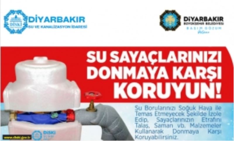 DİSKİ’den “Su sayacınızı soğuktan koruyun” uyarısı