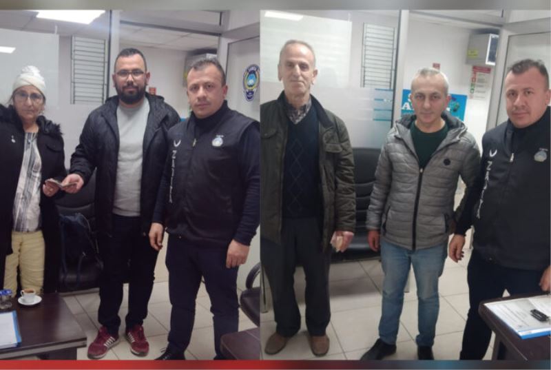 DUYARLI VATANDAŞ BULDUĞU PARA DOLU CÜZDANI SAHİBİNE TESLİM ETTİ