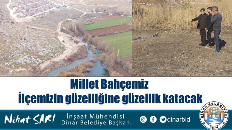 Millet Bahçesi Projemiz ilçemizin güzelliğine güzellik katacak