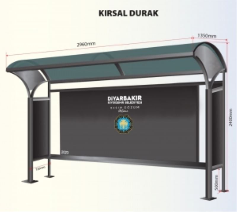 17 ilçedeki kırsal mahallelere 202 toplu taşıma kapalı durağı