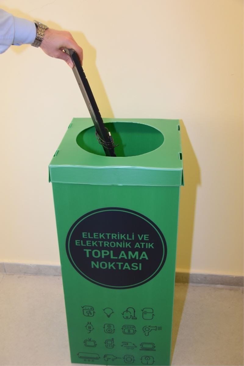 KOCASİNAN, 1 YILDA 351 KG ELEKTRONİK ATIK İLE BİN 390 KG ATIK PİLİ EKONOMİYE KAZANDIRDI