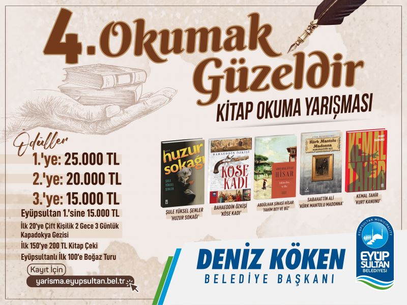 4. Okumak Güzeldir Kitap Okuma Yarışması başladı