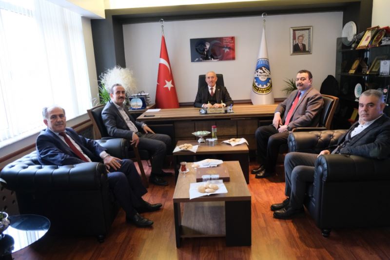 Belediye Başkanımız Av. Mustafa İlmek Kayseri Esnaf ve Sanatkarlar Odaları Birliği Başkanı Sn. Şeyhi Odakır