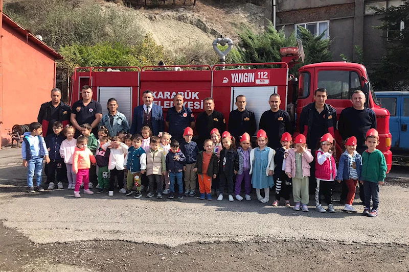 Özel Beyaz Zambak Anaokulu Öğrencilerinden İtfaiye Müdürlüğümüze Ziyaret