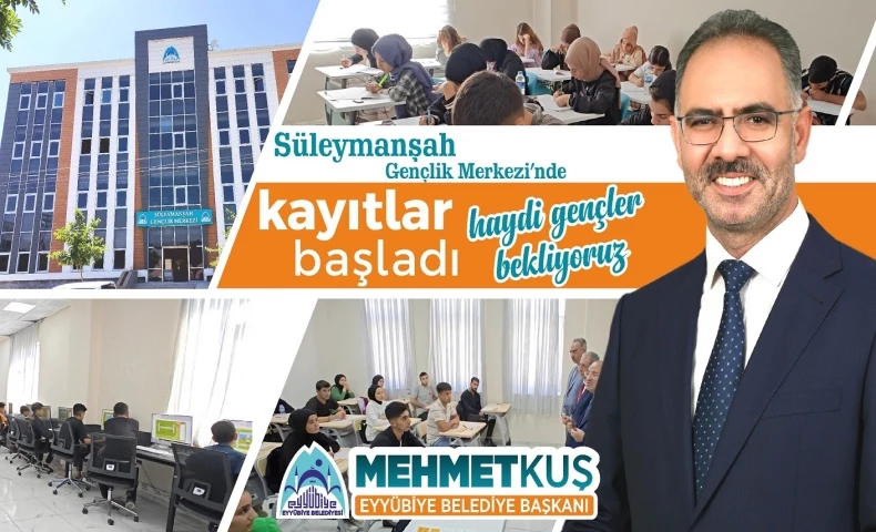 Süleymanşah Gençlik Merkezi’nde Kayıtlar Başladı