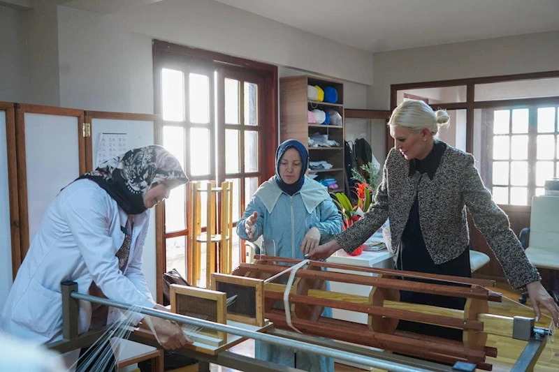 BAŞKAN V. MELEK MIZRAK SUBAŞI ÜRETEN KADINLARI ZİYARET ETTİ