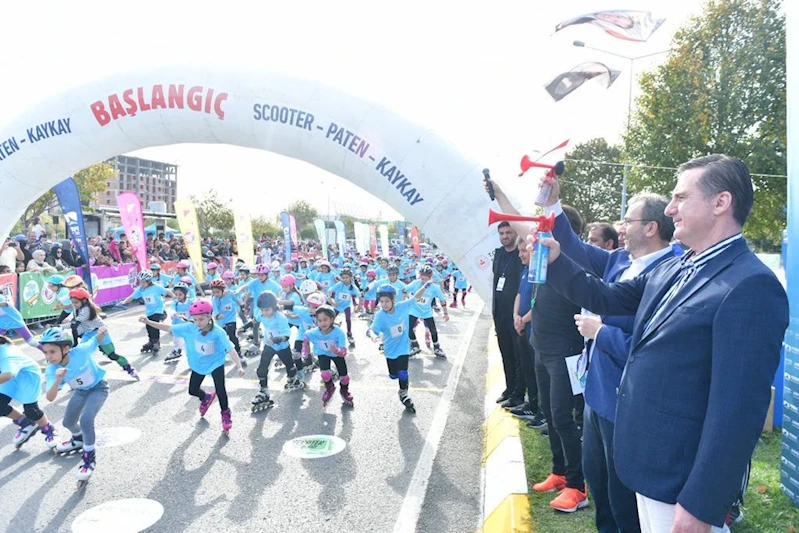 Kaykay, Paten ve Scooter Yarışları’nda Nefesler Tutuldu