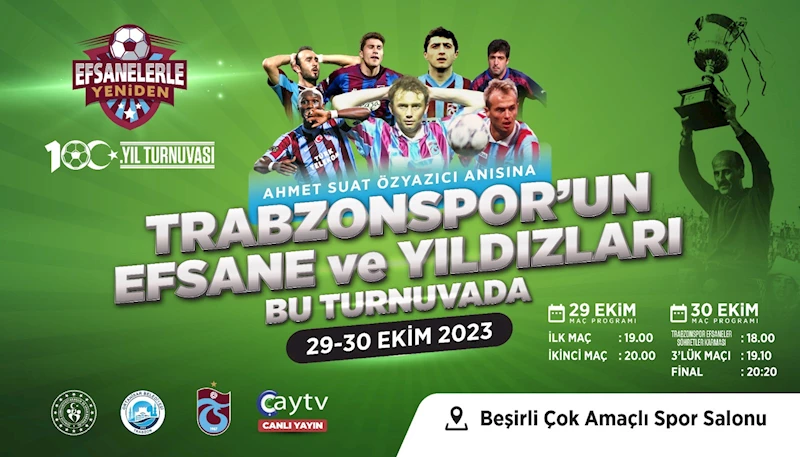 Cumhuriyetin 100. yılında Trabzonspor’un efsaneleriyle şöhretler karşı karşıya gelecek!